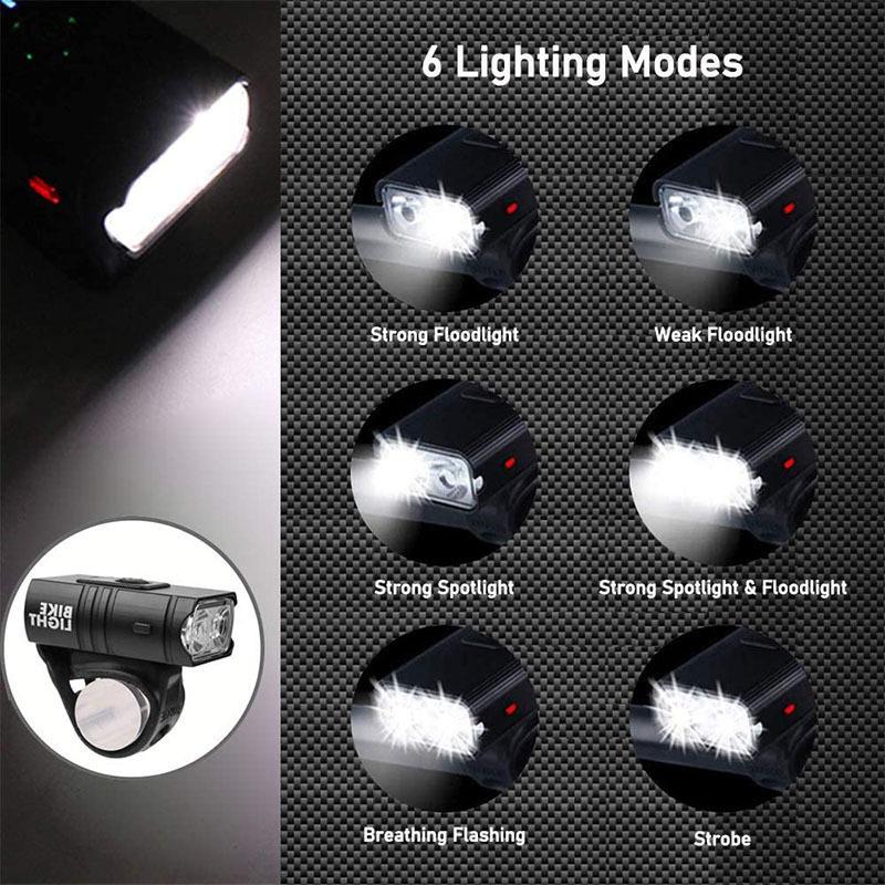 Bicycle Light Night Riding Flashlight Headlight Rainproof Rechargeable Mountain Road Children'S Bicycle Light Cycling Equipment