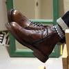 Men Women Martin Boots Autumn Winter Casual Ankle Boots Non‑Slip Wear‑Resistant Lace‑Up Shoes Outdoor Daily Footwear