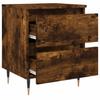 Nightstand Smoked Oak 40x35x50 cm Engineered Wood