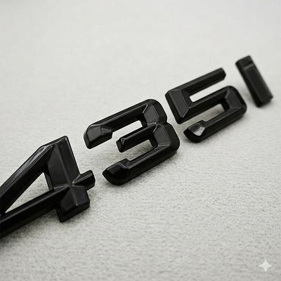 Glanzend Zwart Chroom 435i 440i Achterklep Embleem Letter Badge Sticker Voor BMW 4 Serie F32 F33 F36 Auto Styling Accessoires