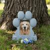 Photo Frame Pet Memorial Stone Resin Dog Sacrificial Tombstone Pet Loss Remembrance