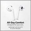 Apple AirPods 2. Generation True Wireless Kopfhörer mit kabellosem Ladecase für iPhone Android