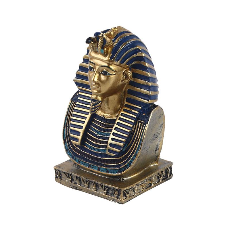 Egyptian Pharaoh Head Ornament Resin Decoration Africa Cleopatra Mummy Pyramid Desktop Living Room Decoration Gift Souvenir