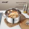 Adneny AS-610 26cm Stainless Steel Stockpot