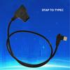 Durable and Reliable DTAP to Type-C Power Cable Cord V-mount Battery Focus Following Power Supply Wire Line Black 50cm