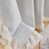 French Full Blackout Thickened Linen Ruffle Curtains Bedroom Living Room Bay Window Kitchen Curtains Door Curtain Labeling