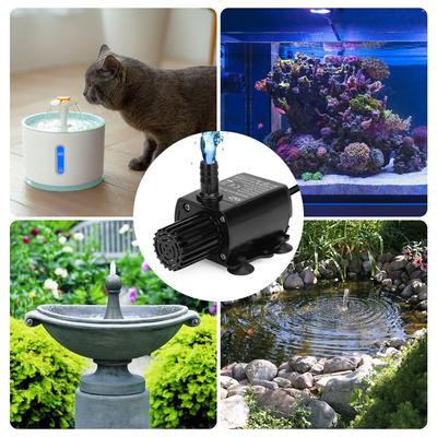Ultra-leiser Mini-USB-DC5V 4,8 W 300 l/h Hub 300 cm bürstenlose Wasserpumpe Wasserdichter Brunnen mit Durchflussanpassungsfunktion
