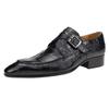 Fashion Classic Wedding Shoes for Men Genuine Leather Dress Shoes Luxury Buckle Monk Strap Office Casual Footwear Fashion & Comfortable