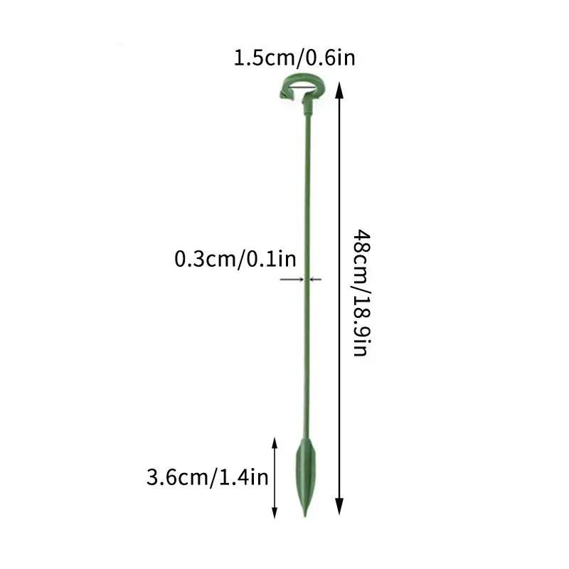 

5/10/20 шт. Пластиковая подставка для растений, садовые стержни для фиксации роз, многоразовые держатели для подставки для орхидей и бабочек, кронштейны для защиты от залегания 20PCS
