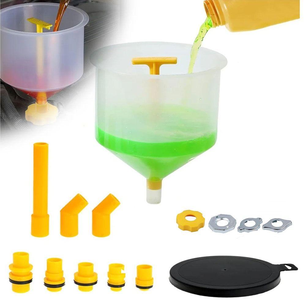 15Pcs/Set Spill Proof Car Antifreeze Funnel Universal Fit Radiator Filling Tool  Automotive Use