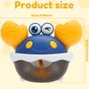 Crab Music Box Baby Bathroom Decor Bubble Machine Toy Waterproof Musical Box Adjustable Volume 12 Songs for Baby Birthday Gifts