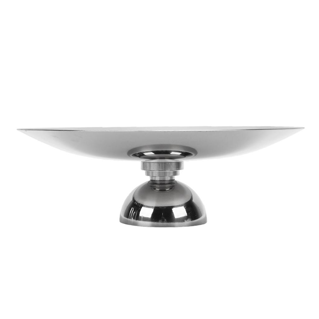 Pedestal Bowl Nordic Style Multifunctional Stainless Steel Footed Dessert Snack Tray for Living Room