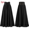 Halloween Gothic Renaissance Skirt With Drawstring For Cosplay And Costumes