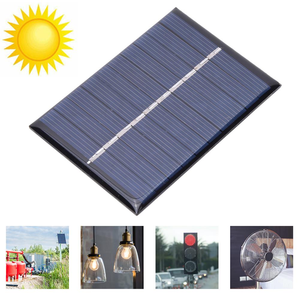 2Pcs 0.6W 5V Polysilicon Solar Panel Charging Power Board Charger for Small Power Appliances 80x55mm