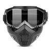 Cycling Face Guard with Detachable Goggles Windproof Sand-proof Breathable Men Women Outdoor Riding Face Shield Protector with Elastic Band