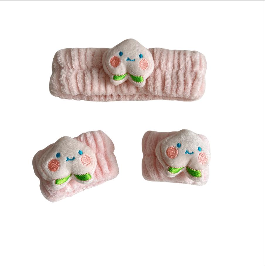 Spa Headband & Wristband for Face Wash 1 Set of skincare headband for face wash, facial mask and skincare