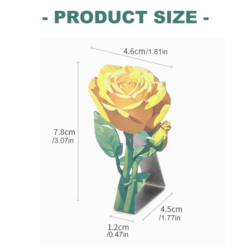 Metal Tablecloth Clips with Elegant Rose Pattern Home Dining Accessories Stainless Steel Table Cloth Fasteners