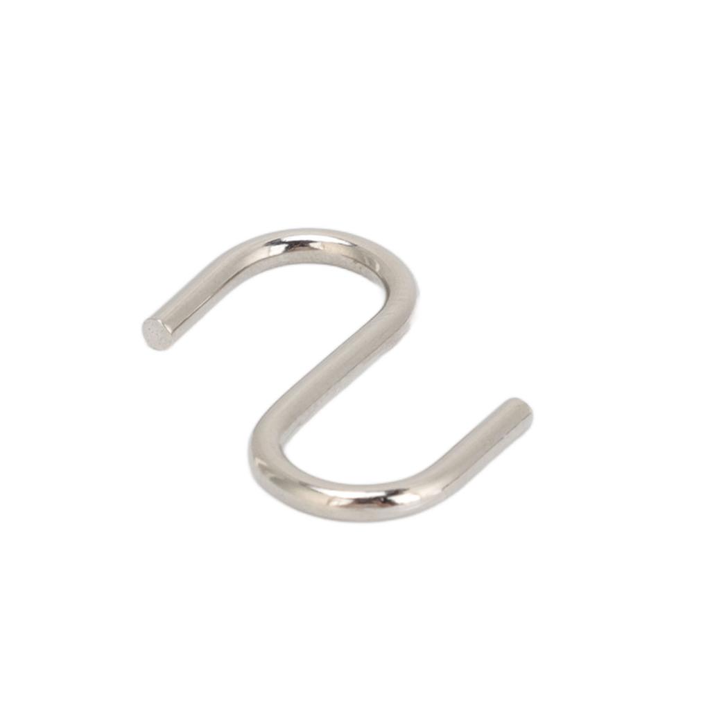 10Pcs S Shaped Hooks Strong Thickened Metal S Shaped Widely Used Small S Hooks for Clothes Bags Utensils