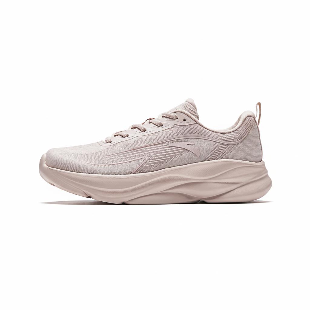 Anta Ling Mao Fabric Sport Fashion Shock Absorption Low Top Training Shoes Women sneaker Lotus-Gray 922627736-2 35.5