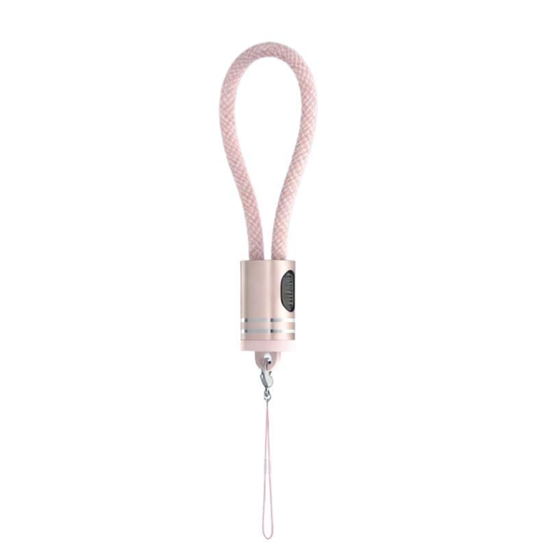 18cm Double USB C Charging Cable 60W Fast Charge With Keyring Design For Convenient Carry Power Cord