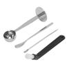 Coffee Tamper Spoon Stirring Spoon Coffee Art Pen Dual  Coffee Tamping Scoop Kit with Cleaning B