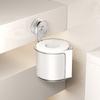 Punching Free Bathroom Storage Rack Multi-Function Suction Cup Wall Mounted Tissue Box Removable Drainable