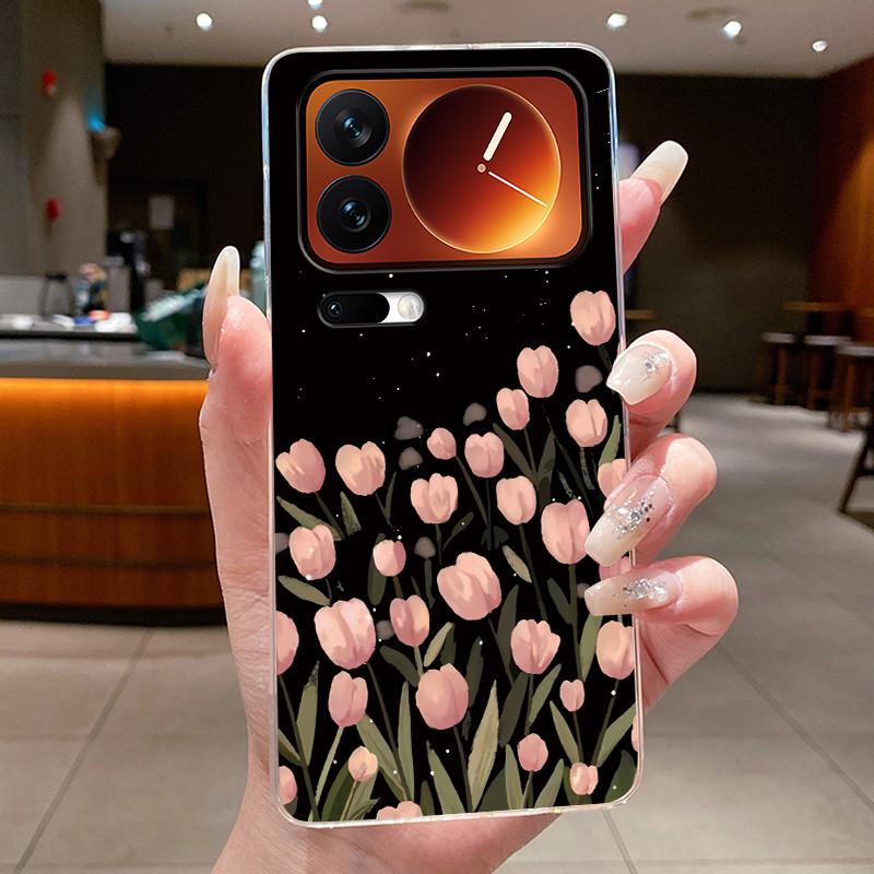 Casing For Xiaomi 17 Pro Max Mi 17 Pro Mi17 17Pro Phone Case Luxury Fashion Butterfly Flower Clear Soft TPU Silicone Back Cover