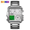 SKMEI Men's Quartz Movement Watches 3 Times Multi-functional Men Sports watch Top Luxury Brand Military Digital Wristwatch reloj
