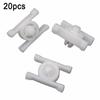 White Door Moulding Clip For BMW E10 E21 E30 Nylon Replacement Rocker