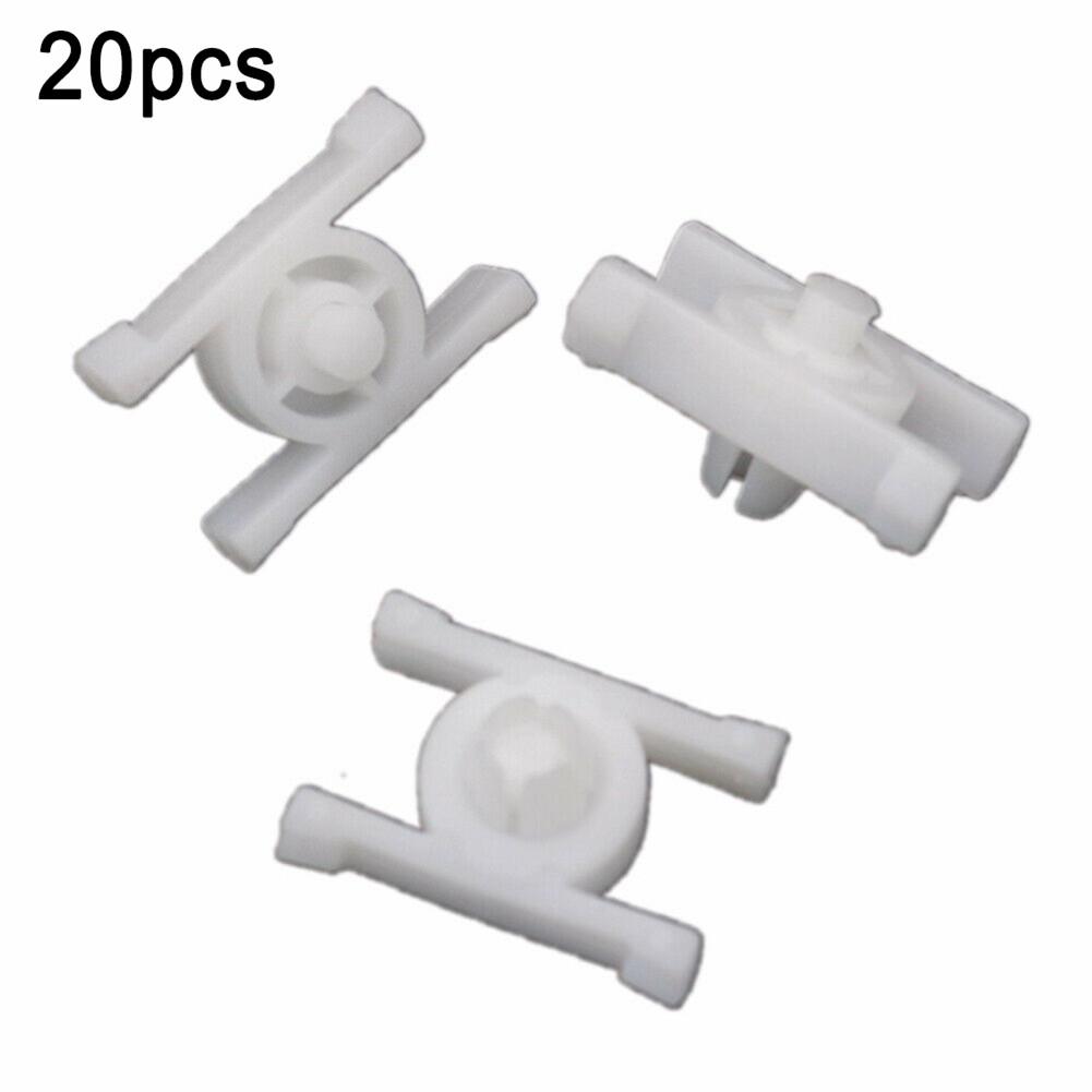 White Door Moulding Clip For BMW E10 E21 E30 Nylon Replacement Rocker