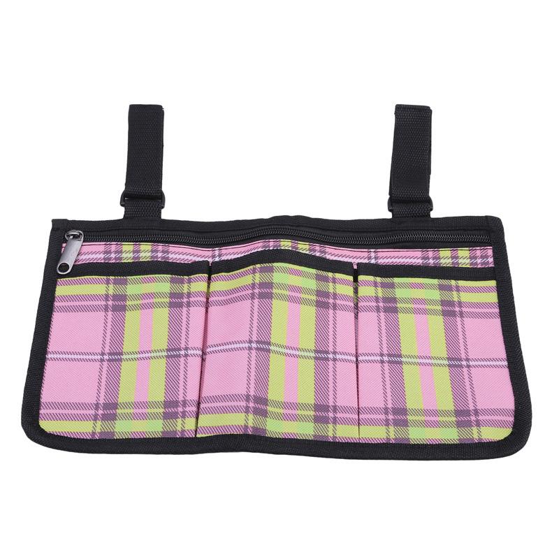 1pc Walker Electric Scooter Wheelchair Armrest Side Storage Bag Seat Armrest Storage Bag
