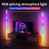 Sound-Activated LED Floor & Table Night Lamp for Living Room & Bedroom Decor, Splicing E-Sports Atmosphere Light