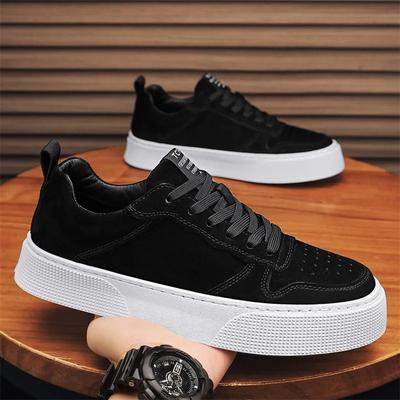 2026Sneakers da Uomo Lusso Pelle Scamosciata Scarpe Casual con Lacci Scarpe con Plateau alla Moda Scarpe da Skateboard Street Uomo Tenis Scarpe Zapatos Hombre