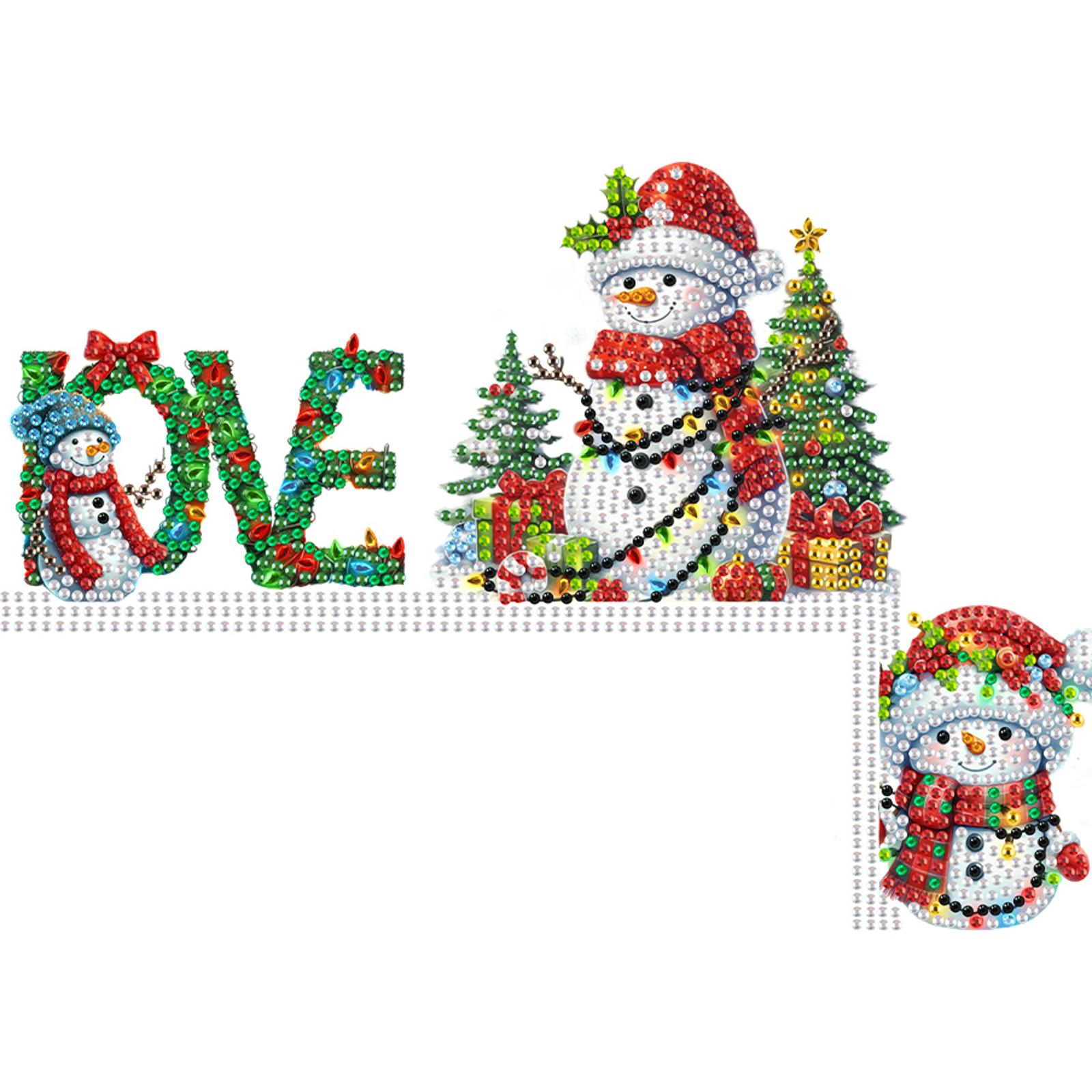 

Дерев яний Різдвяний DIY Алмазний Ручний Верхній Кутовий Знак для Дверної Рами 5D DIY Алмазна Картина Кутовий Знак для Вхідних Дверей, Вікон, Стін