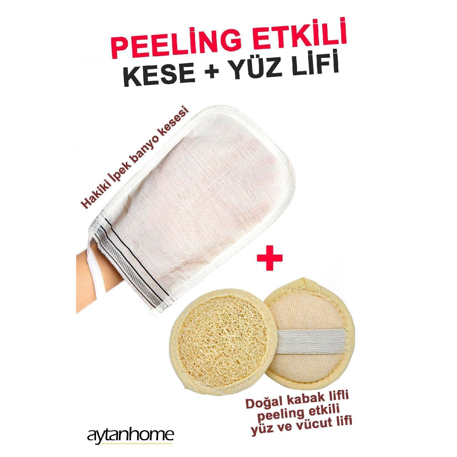 

Genuine Flo Ipek Bathroom Pouch, Peeling Effective Face And Body Fiber (shower Bath Set)