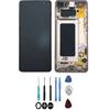 LCD Screen & Touch Screen Glass - SAMSUNG - Galaxy S10+ G975F - Ceramic White - On Frame - Original
