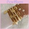 Bohemian Bracelet For Women With Shell Pendant And Artificial Pearl Beads Summer Fashion Accessory