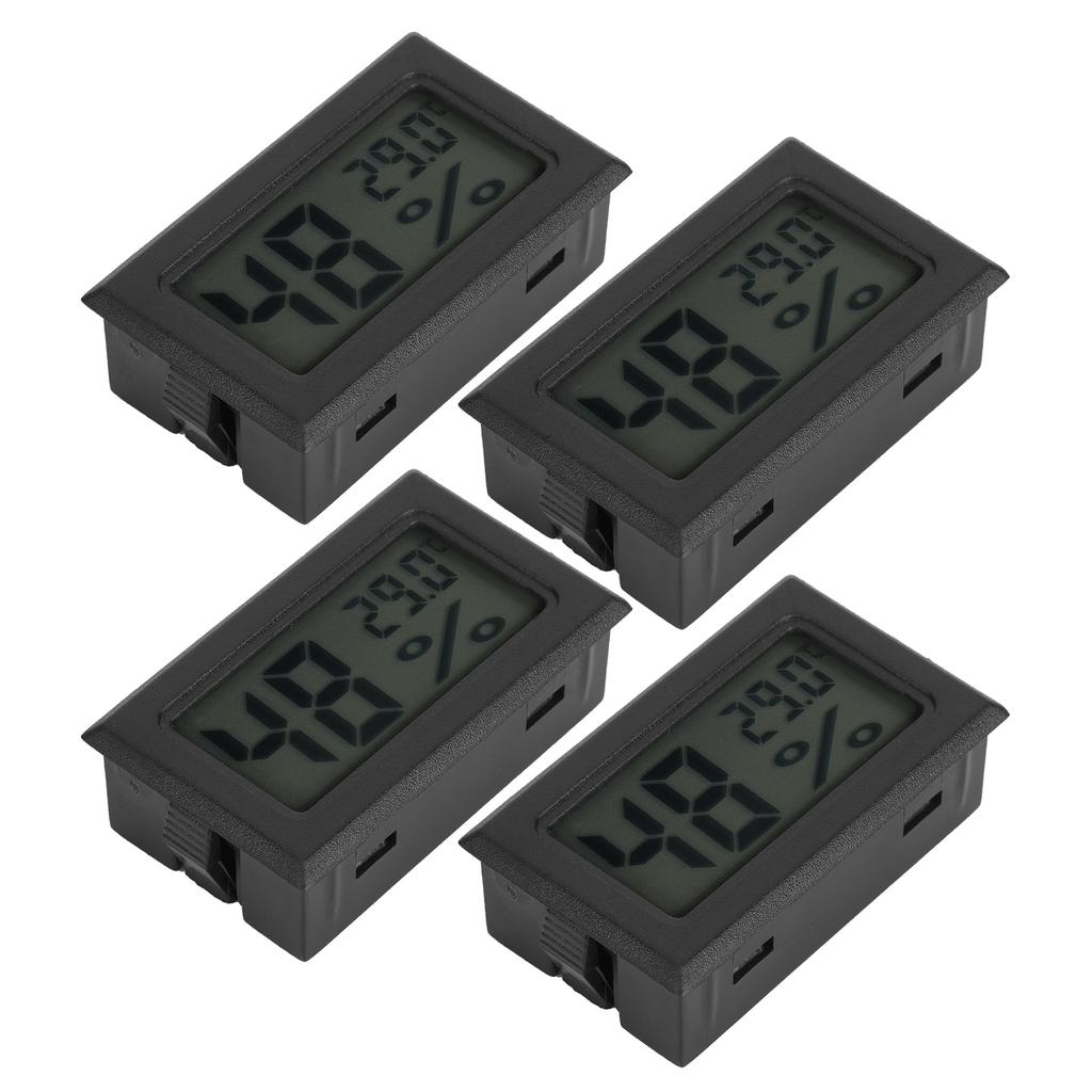 4PCS Mini Embedded Digital Temperature Humidity Meters Gauge Indoor Thermometer HygrometerTS 804 B