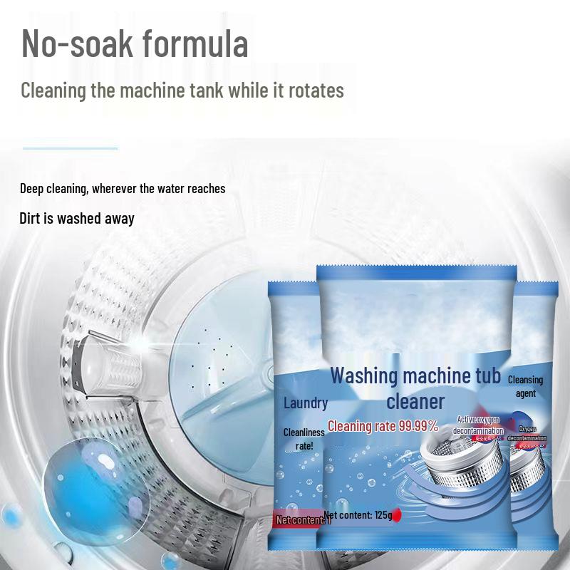 Washing Machine Drum Cleaner - Automatic Antibacterial Anti-Mite Descaler Powder