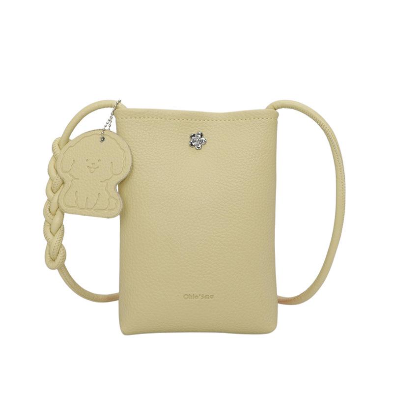 Spring new Korean version of simple texture fashion lightweight mobile phone bag niche versatile commuting daily casual messenger bag