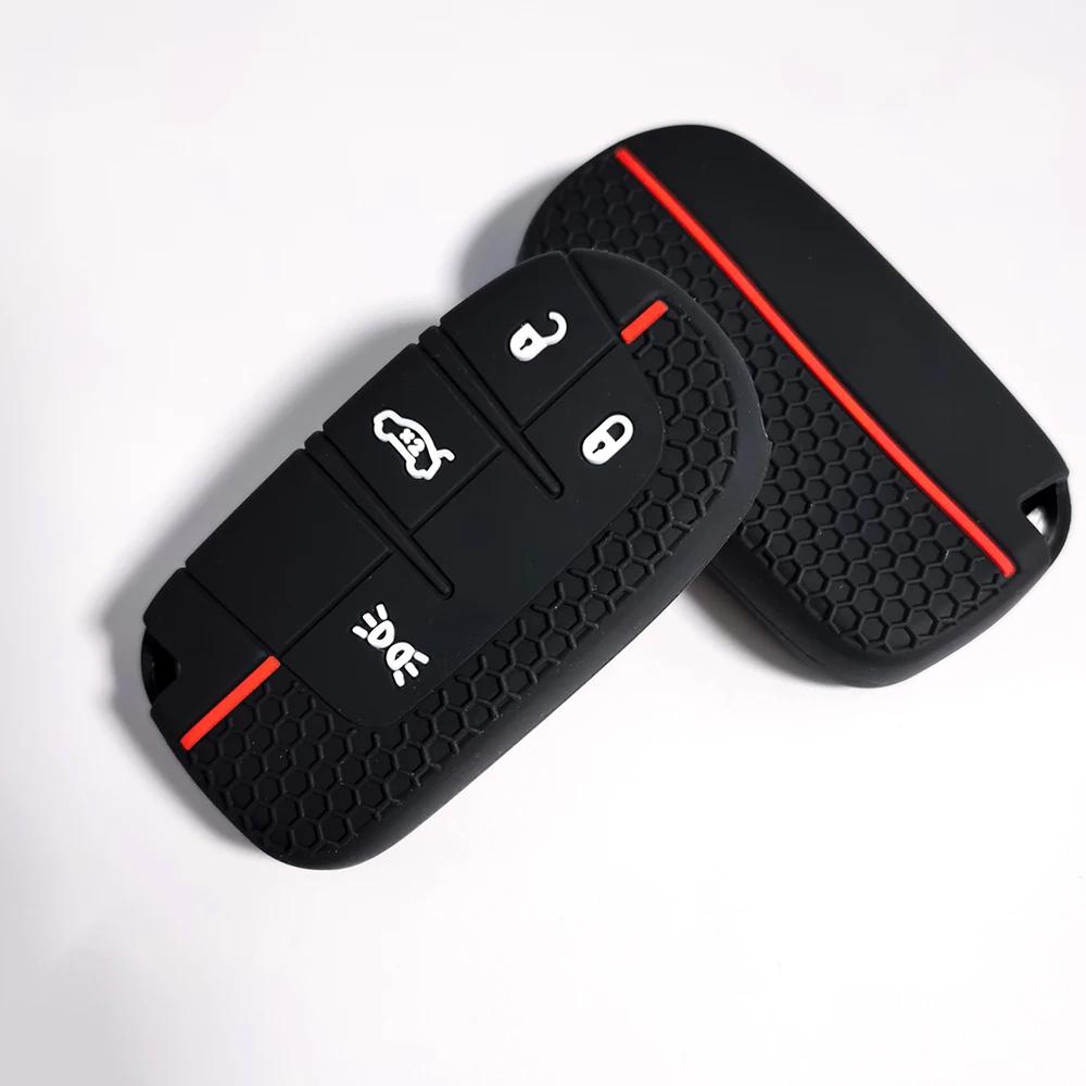 4 Buttons Praised Car Key Cover Case Fob For Jeep Renegade Compass Grand Cherokee For Chrysler 300C Wrangler Dodge Accessaries