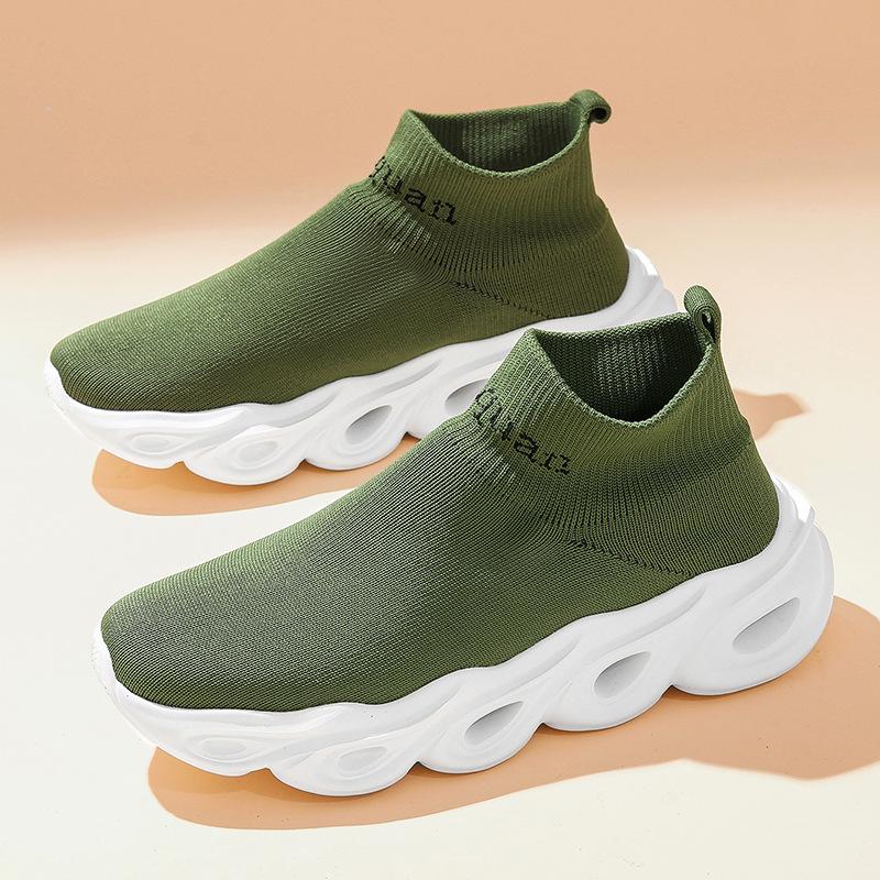 Jinjiang platform socks shoes four seasons breathable and comfortable large size lightweight casual sports shoes