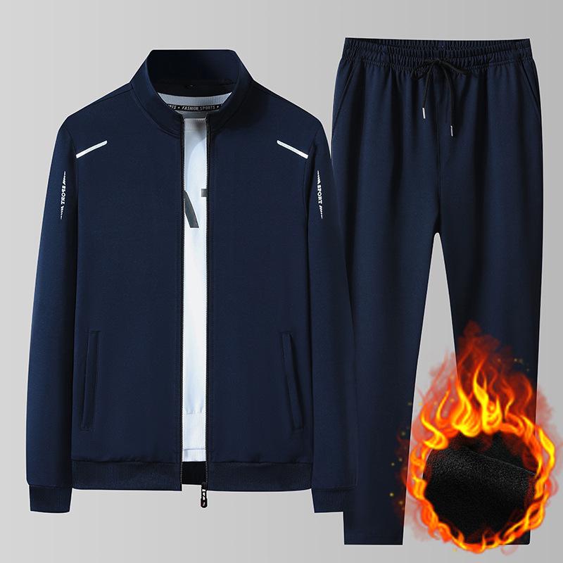 2024 Men's Plus Velvet Hoodie Set