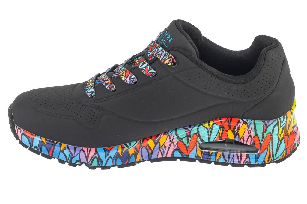 Skechers Uno - Ravaged Love, Womens black Sneakers