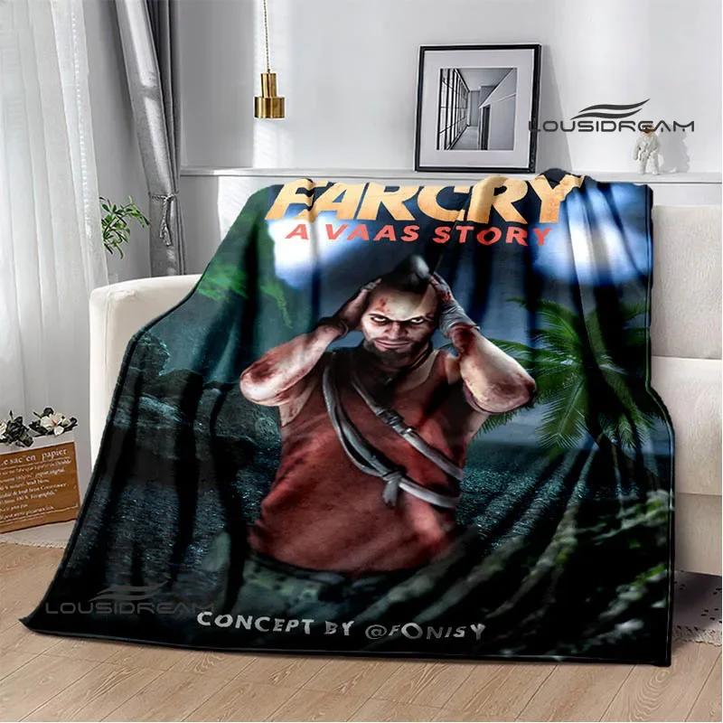 3D Game Farcry Cartoon Printed Blankets Flange Warm Blanket Soft and Comfortable Blanket Picnic Blankets Birthday Gift