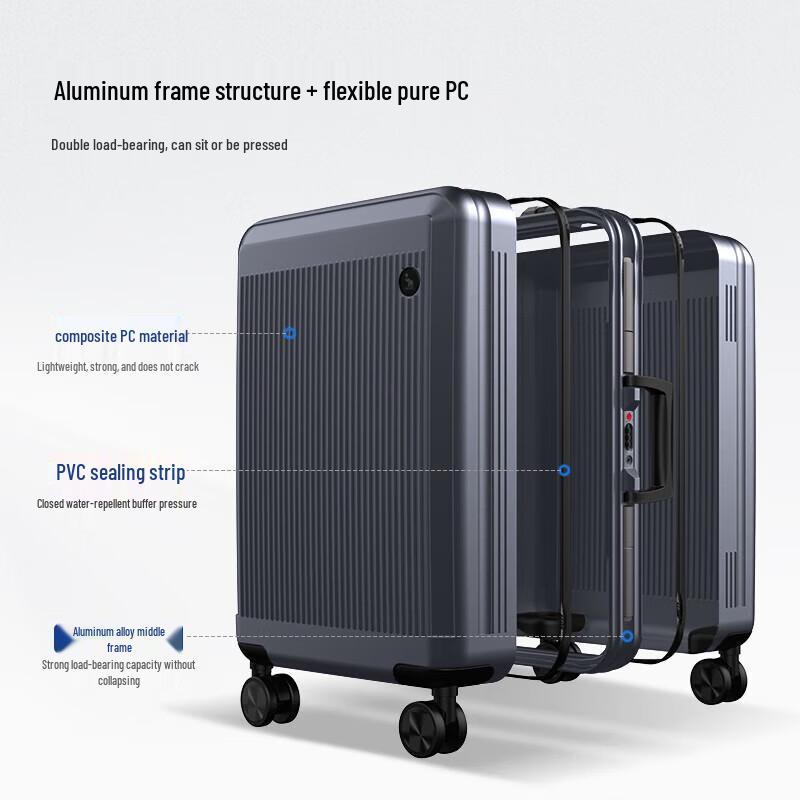 OIWAS 20-inch PC Hardside Carry-on Spinner Suitcase