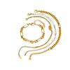 Wind Exquisite Women'S Stainless Steel Multi-Style Double-Layer Chain Bracelet Stackable Jewelry Br-2522