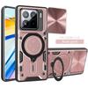 For Xiaomi 15 5G Case Slide Lens Protect Armor Shockproof Phone Case Coque For Xiaomi 15 5G Ring Holder Cover
