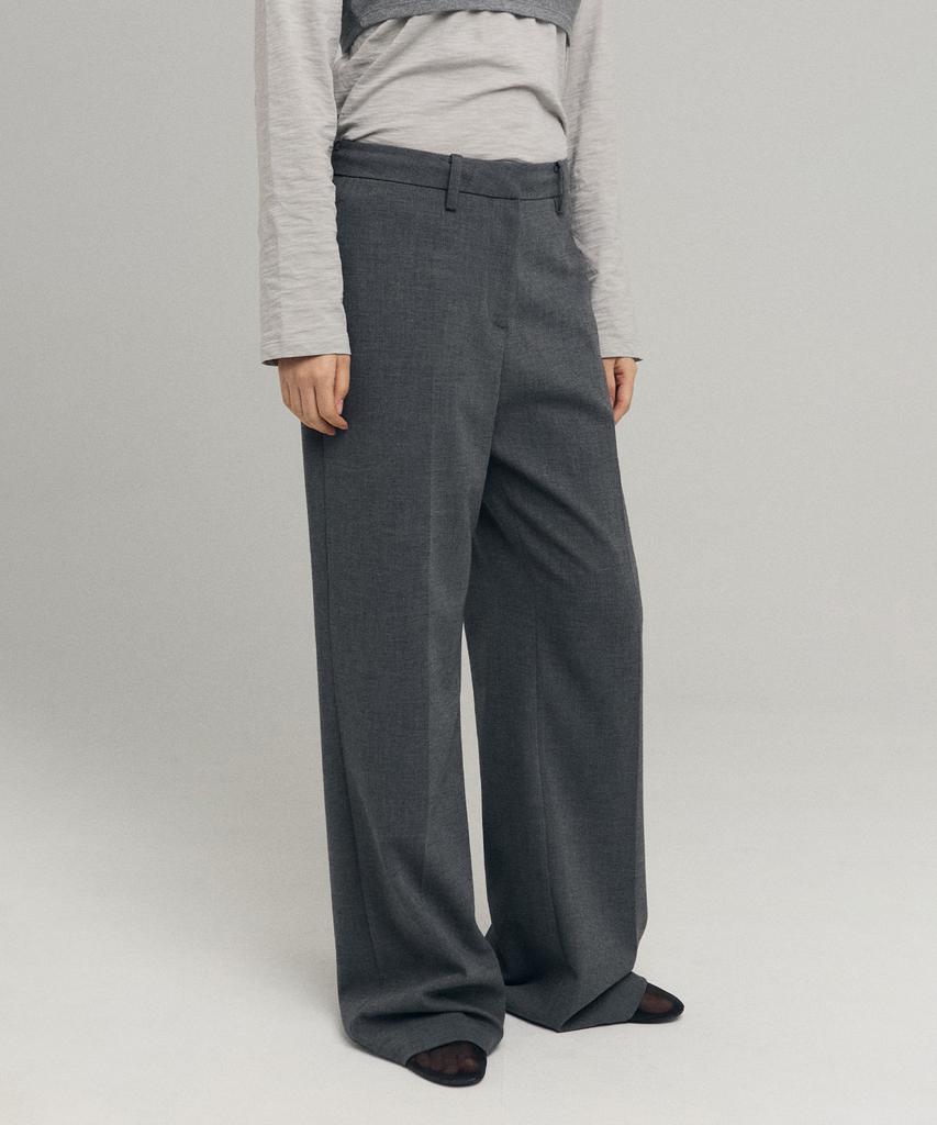 Loutaideu Basic Wool Slacks [Grey]