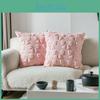 Plush Bow Throw Pillow Cover 45x45in Modern Minimalist Living Room Home Decor